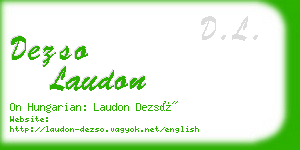 dezso laudon business card
